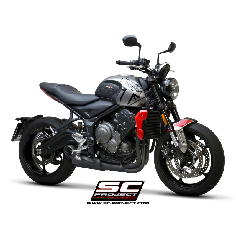 Full System 3-1 STR-1 matt black Triumph Trident 660