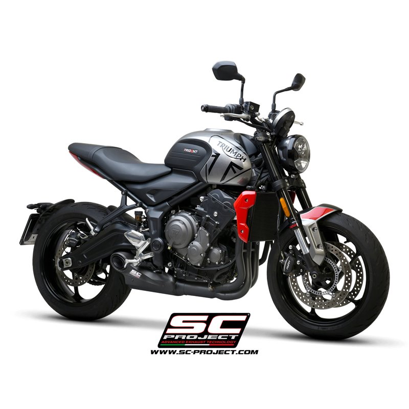 Full System 3-1 STR-1 matt black Triumph Trident 660