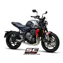 Uitlaatsysteem 3-1 CR-T RVS/carbon Triumph Trident 660