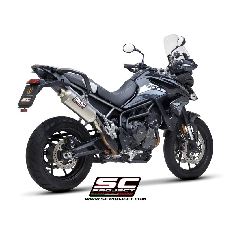 Uitlaat Rally Raid titanium Triumph Tiger 850/900