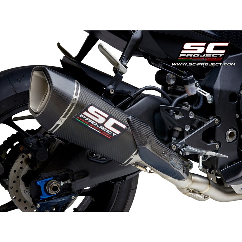 Uitlaat SC1-R carhon 250mm (decat) Yamaha YZF-R1 (+R1M)