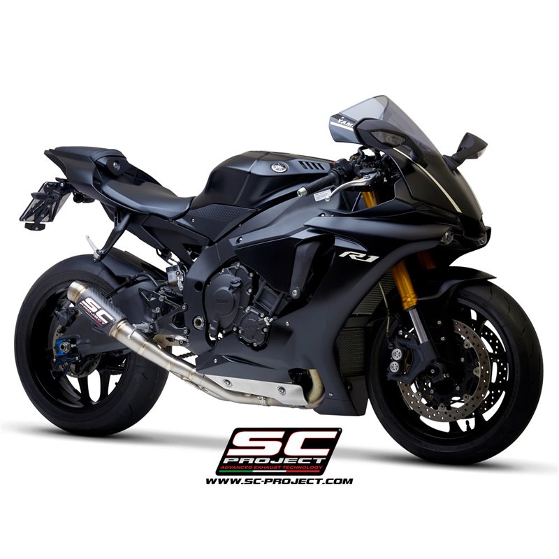 Uitlaat GP70-R carbon (decat) Yamaha YZF-R1 (+R1M)