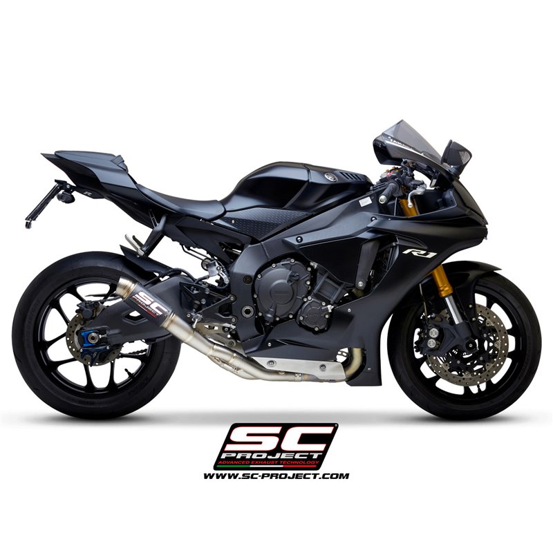 Uitlaat GP70-R titanium (decat) Yamaha YZF-R1 (+R1M)