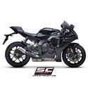 Uitlaat CR-T Mesh titanium Yamaha YZF-R1 (+R1M)