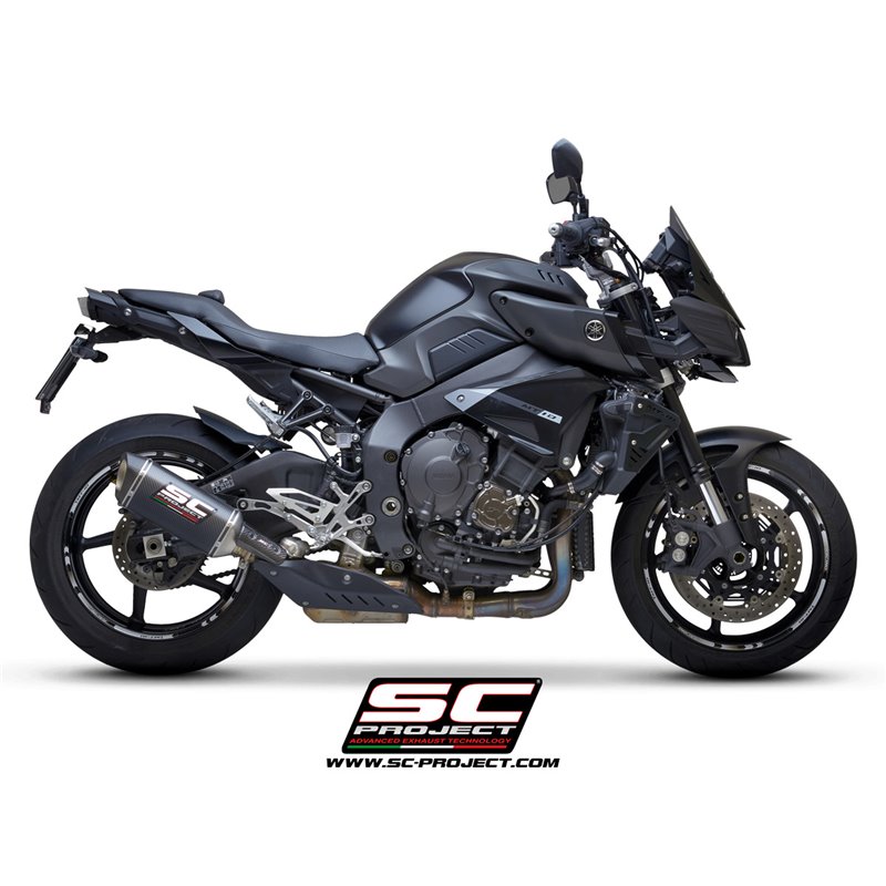 Exhaust SC1-S silver Yamaha MT-10