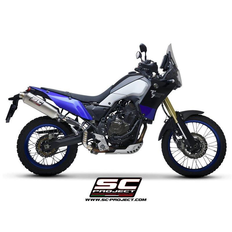 Uitlaat Rally Raid high titanium Yamaha Tenere