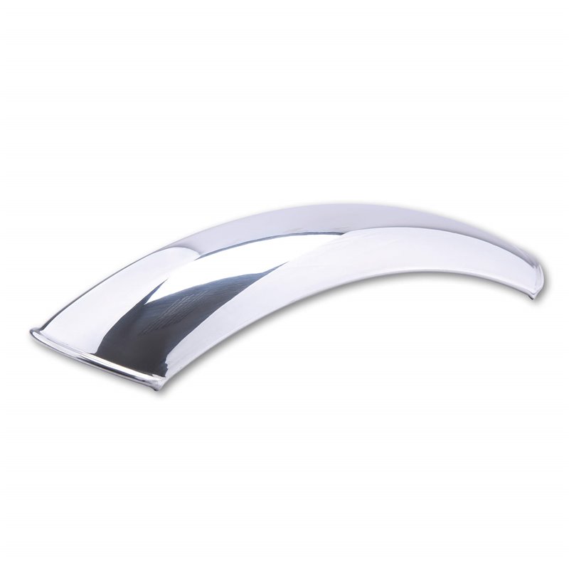 Mudguard front Alloy polished 375mm (17")