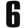 Race Numbers Deluxe black 8"