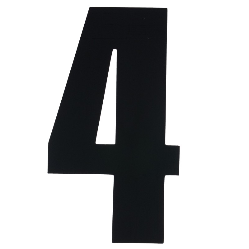 Race Numbers Deluxe black 8"