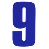 Race Numbers Deluxe blue 8"