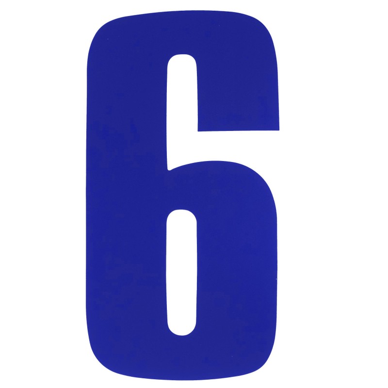 Race Numbers Deluxe blue 8"