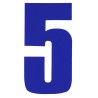 Race Numbers Deluxe blue 8"