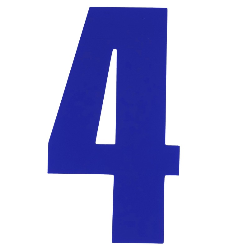 Race Numbers Deluxe blue 8"