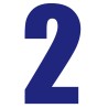 Race Numbers Deluxe blue 8"