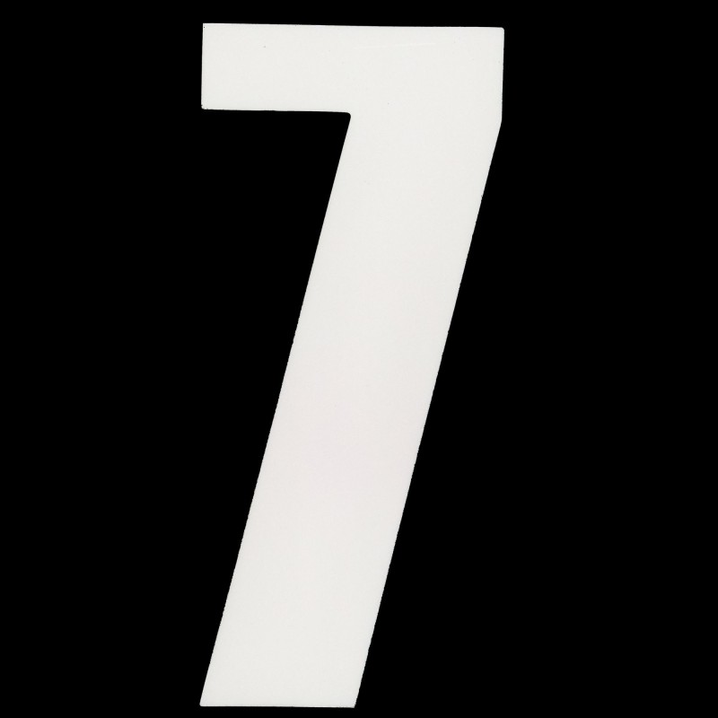 Race Numbers Deluxe white 8"