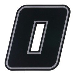 Race Numbers Deluxe black 4"