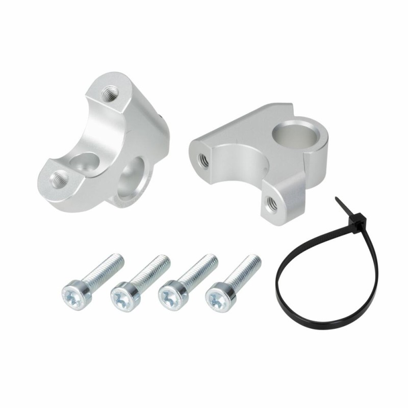 Voigt-MT Handlebar risers with offset | all BMW R1200GS LC & Adventure 2013-2019 30mm high and 24mm closer