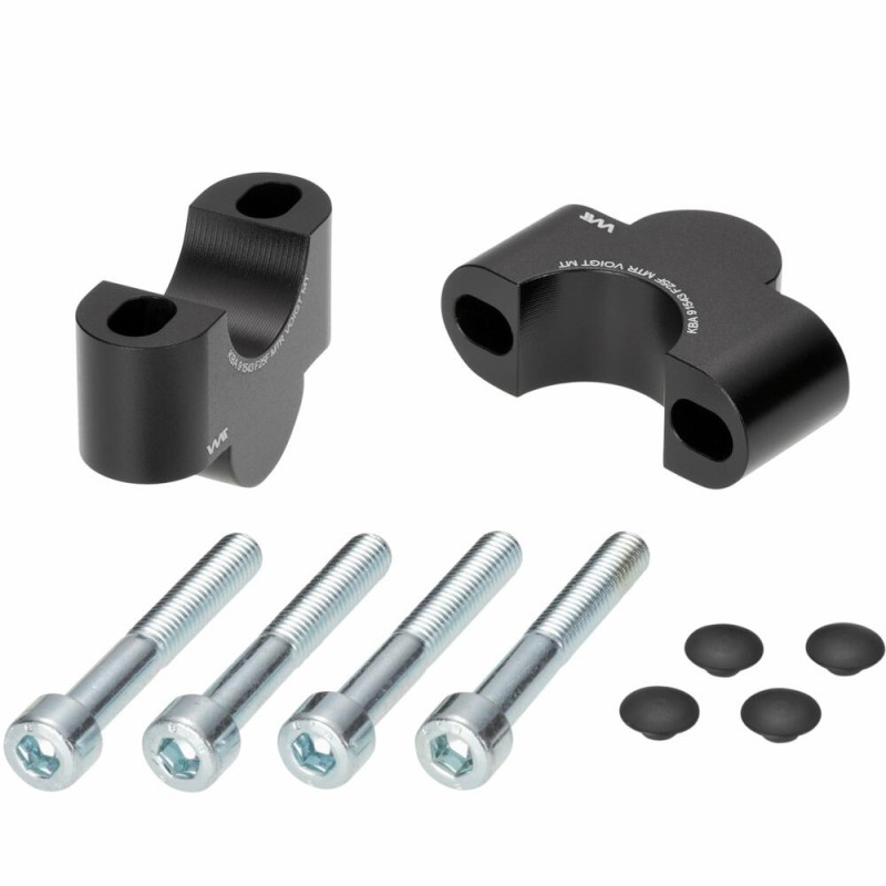 Voigt-MT Handlebar risers 25mm | Honda CMX 500 A Rebel (PC56) 17-> black anodized