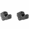 Voigt-MT Handlebar risers 30mm with offset 21mm | Honda CMX 300 Rebel black anodized