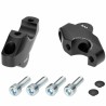 Voigt-MT Handlebar risers 30mm with offset 21mm | Honda CMX 250 Rebel black anodized