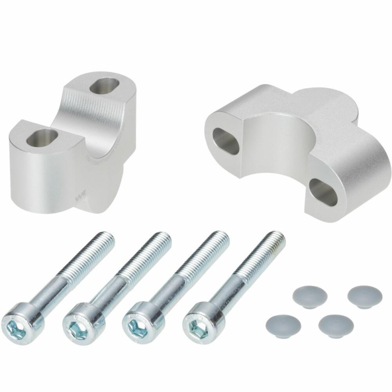 Voigt-MT Handlebar risers 25mm | Triumph Speed Twin 1200 silver anodized