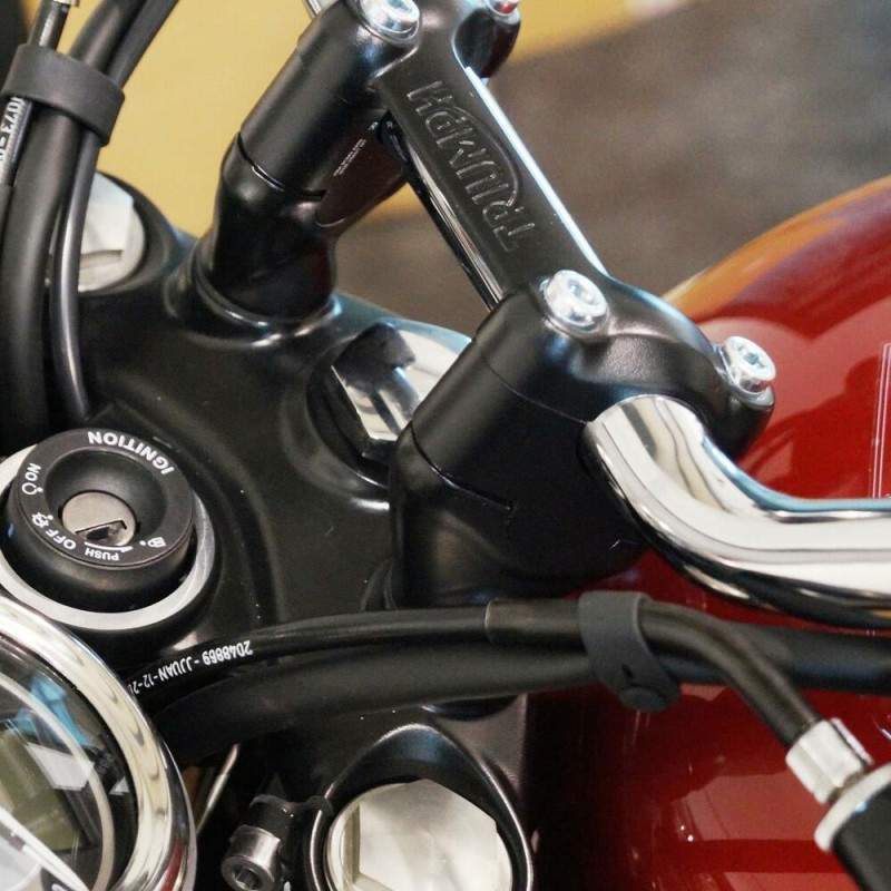 Voigt-MT handlebar riser 25mm | Triumph Bonneville T100 models with liquid cooling