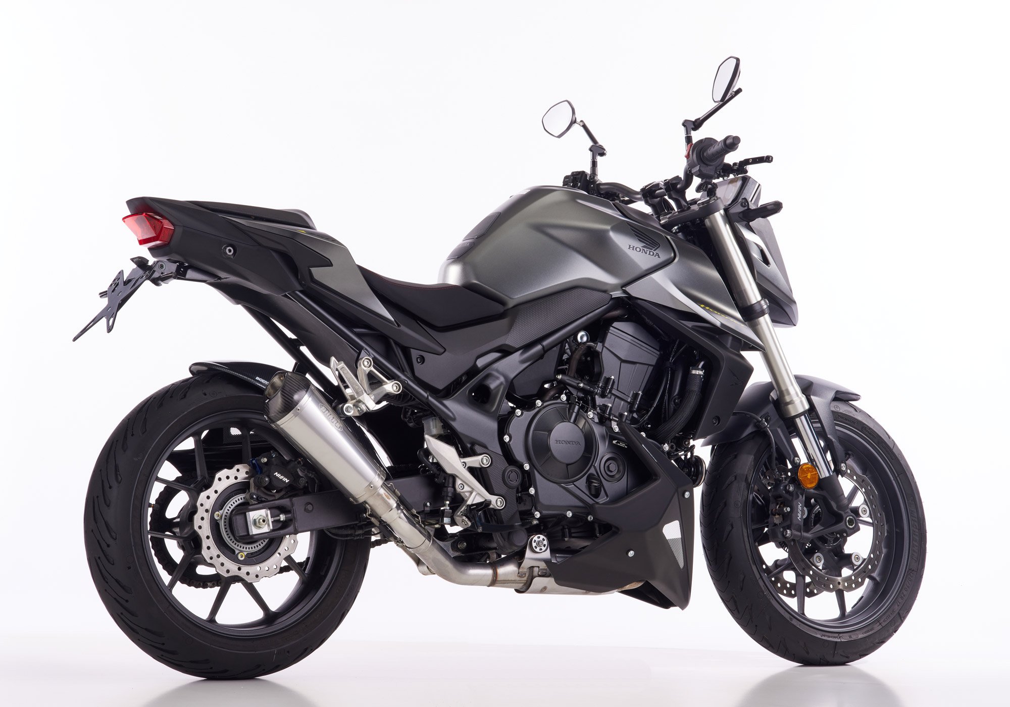 Shark Silencer DSX 7 S.S. Honda CB750 Hornet silver