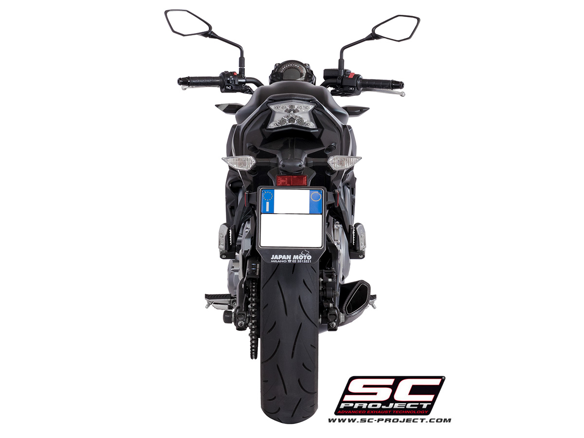 SC Project Full System 2 1 SC1 R GT black Kawasaki Z650 Ninja 650