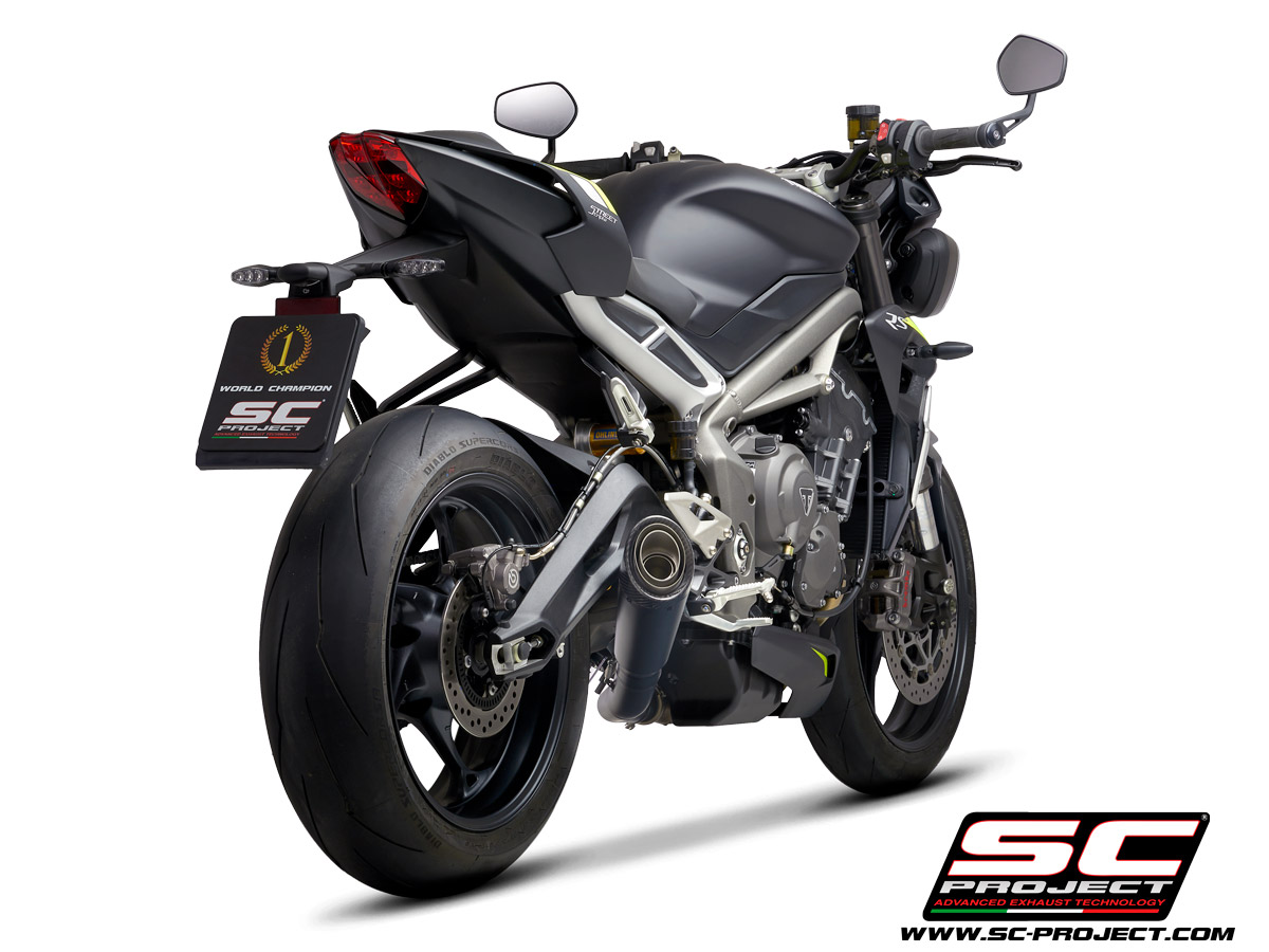SC Project Exhaust S1 black Triumph Street Triple 660 765