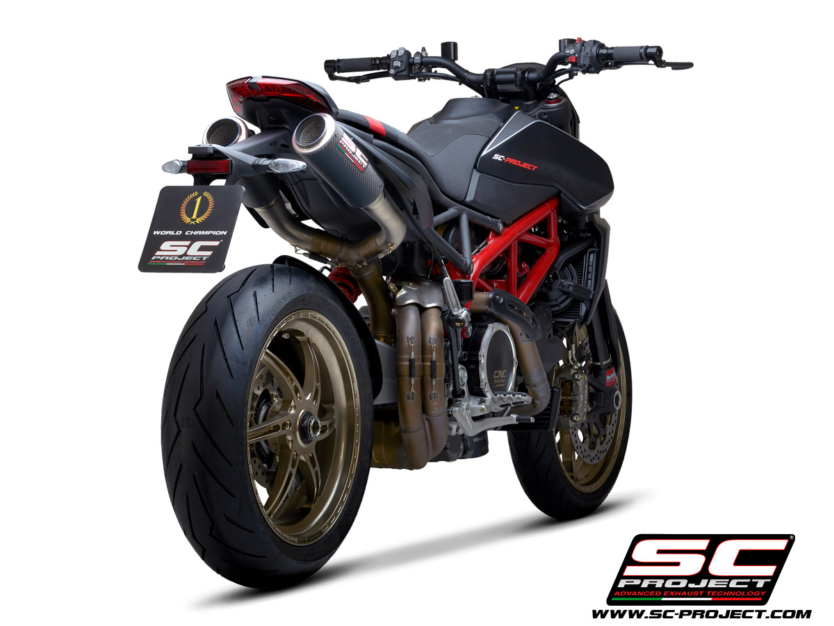 SC-Project Exhausts CR-T M2 | Carbon | Ducati 950 Hypermotard