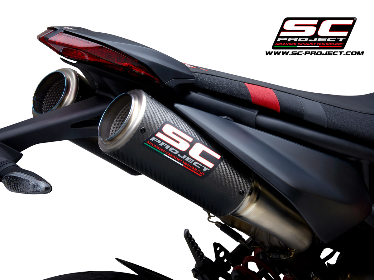 SC-Project Exhausts CR-T M2 | Carbon | Ducati 950 Hypermotard