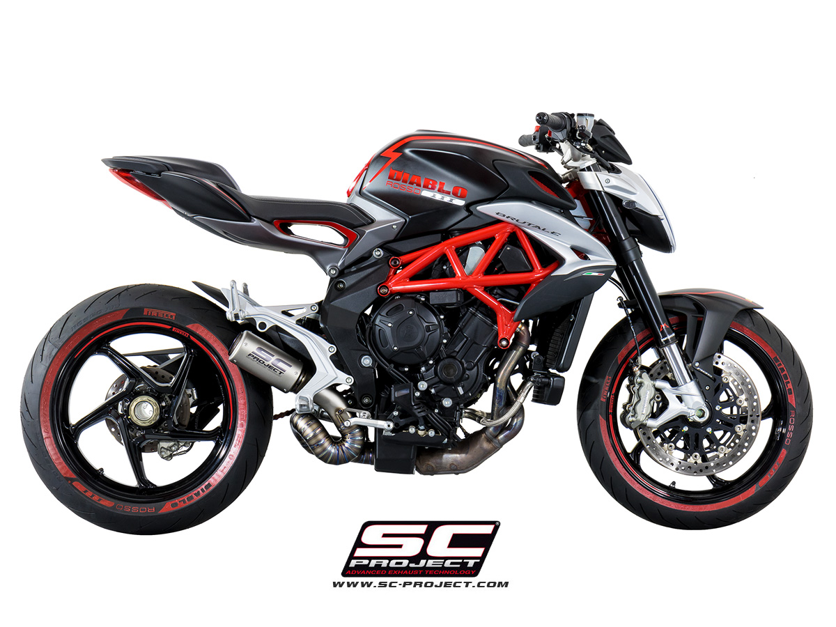 SC Project Exhaust CR T titanium MV Agusta F3 Brutale 675 800