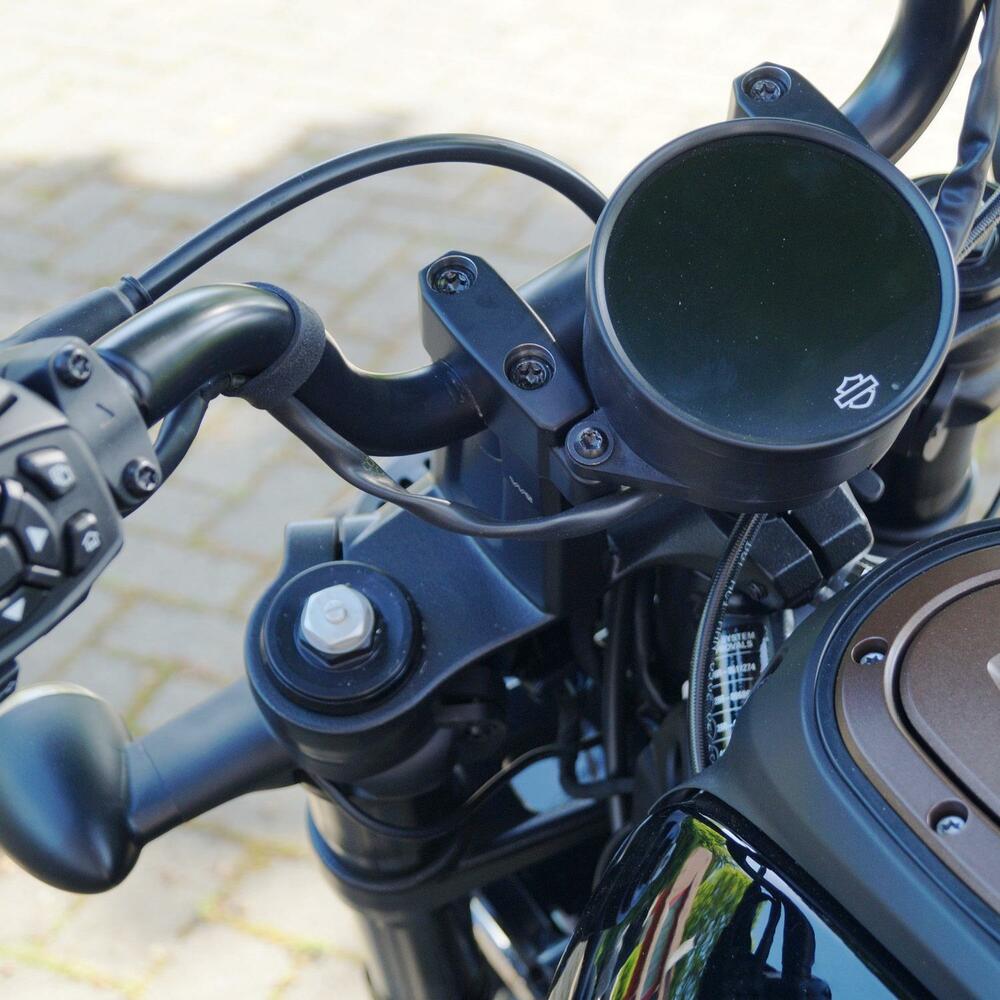 Voigt MT Handlebar Risers FHD02 25mm black Harley Davidson